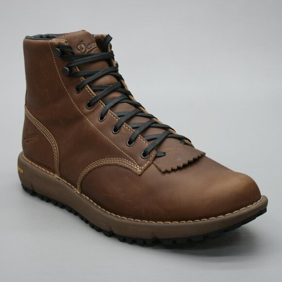 Danner Men's 14 Logger 917 Wood Thrush Brown Leather Gore-Tex Ankle Boots 34659 - Picture 1 of 12